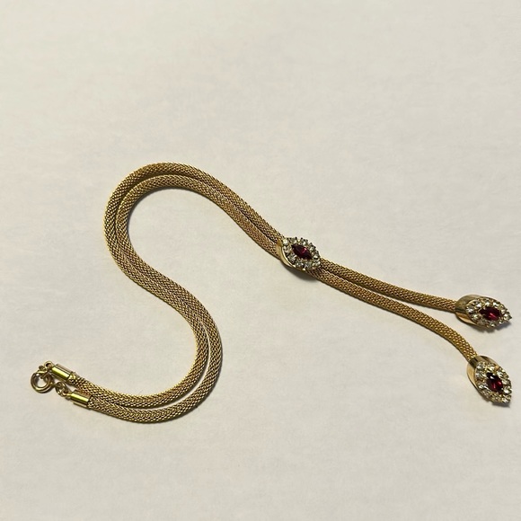 Necklace - Gold / Ruby - Picture 1 of 7